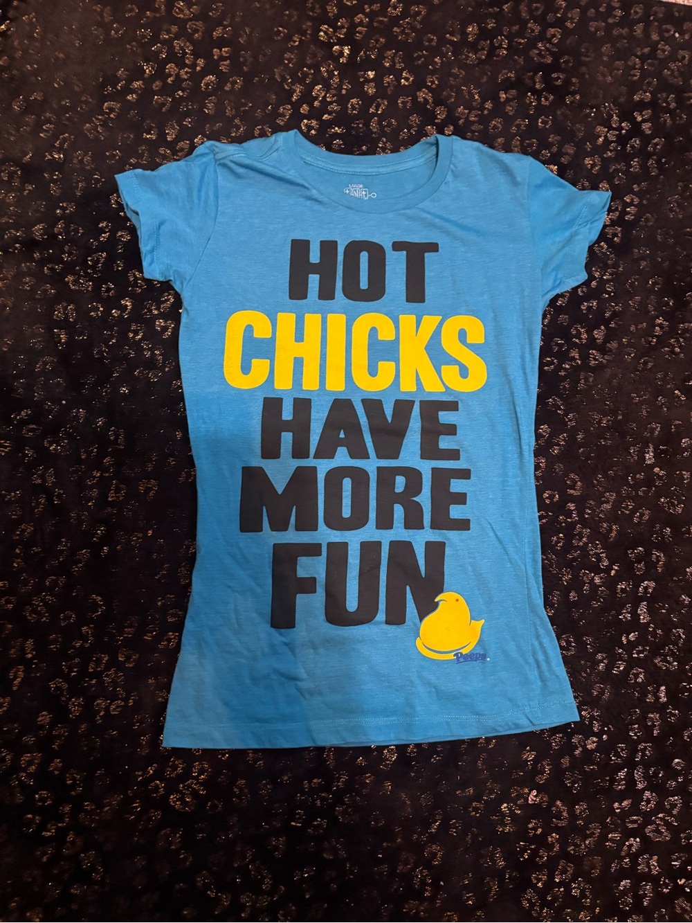 Kids Blue 'Hot Chicks Have More Fun' Graphic Tee